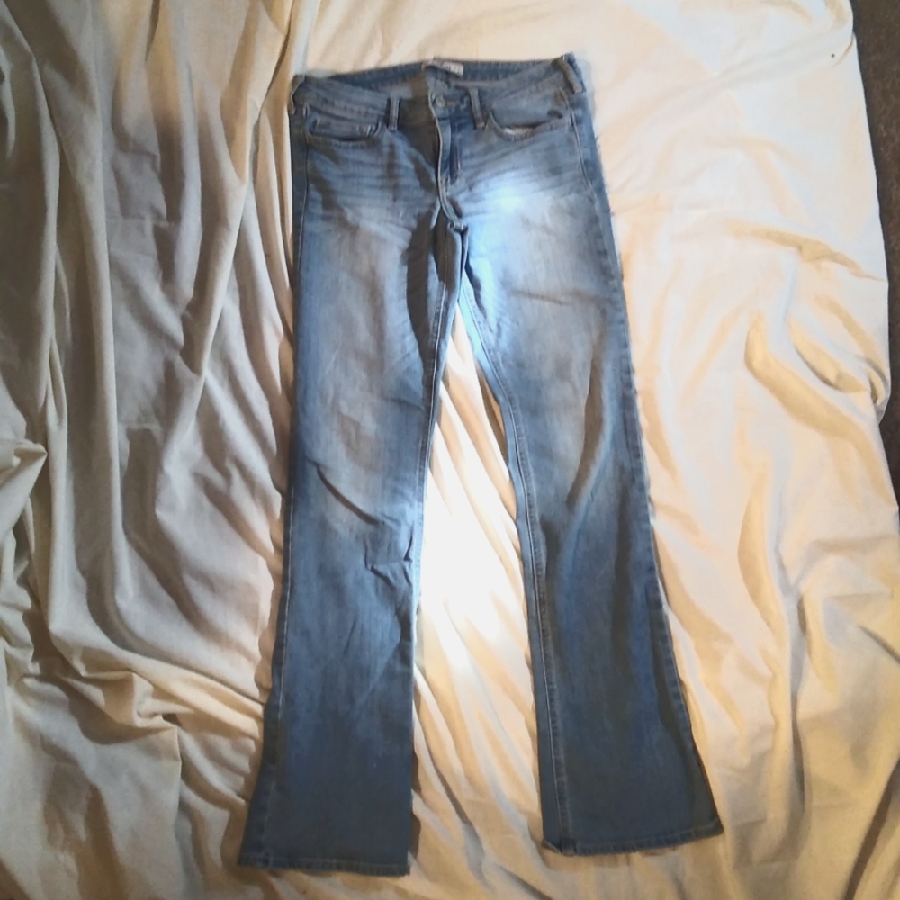 Hollister flare Jean. Light denim.  Size 27w 33l.